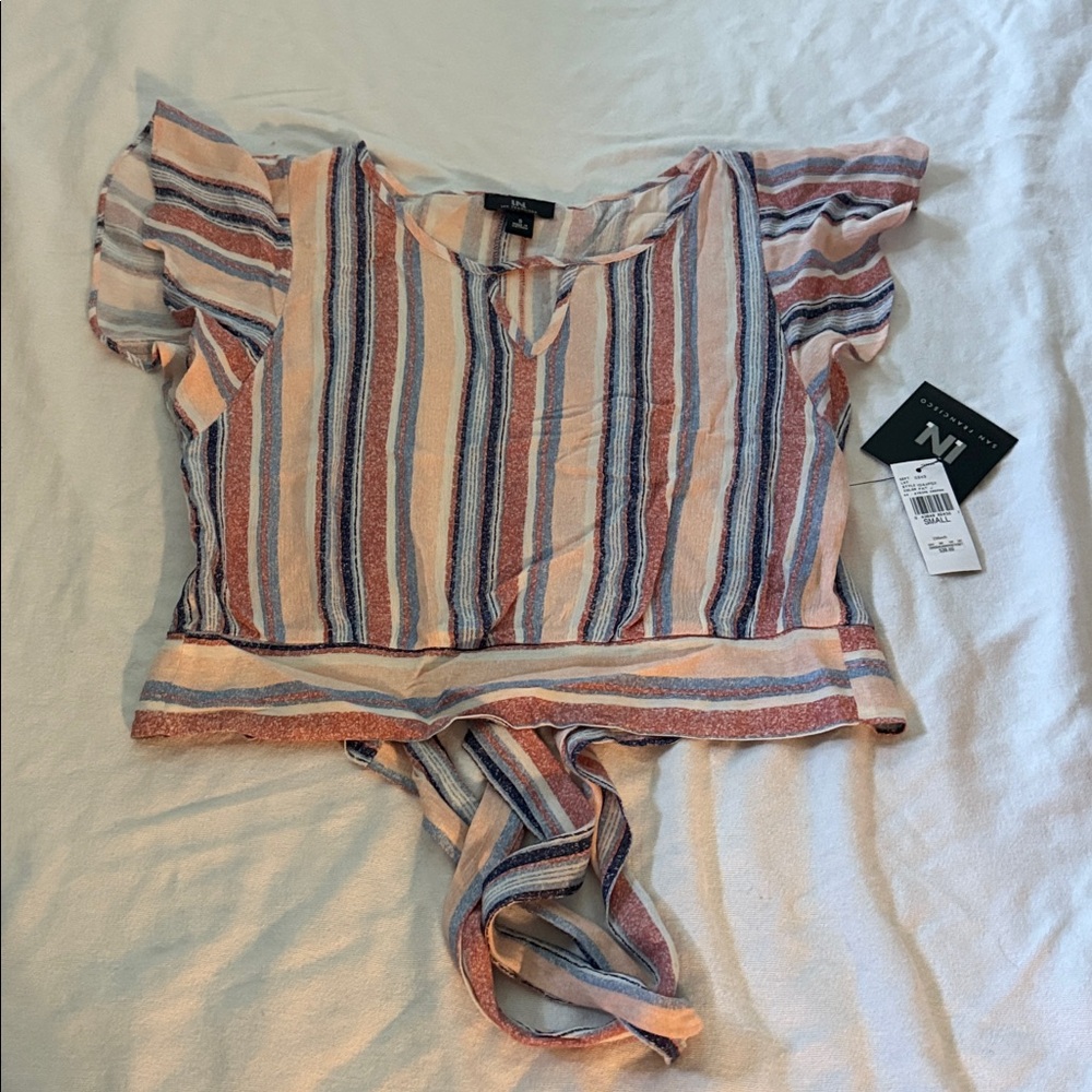 Striped Short Sleeve. NWT
